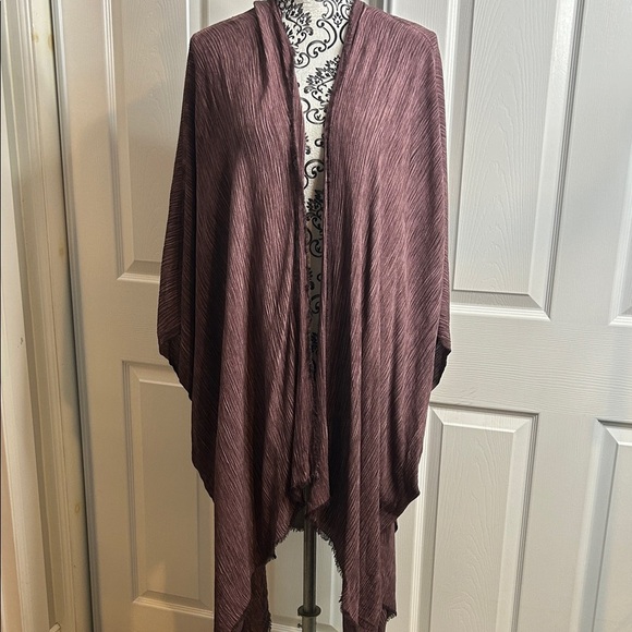 Torrid Deep Red Open Cardigan Stretch Back Large Arm One Size - Picture 1 of 5